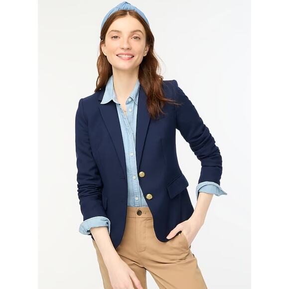 J. Crew Jackets & Blazers - J. Crew Navy‎ Blue Original schoolboy blazer